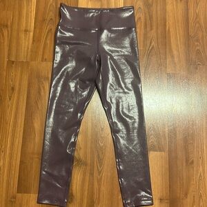 Ziya Active plum metallic leggings